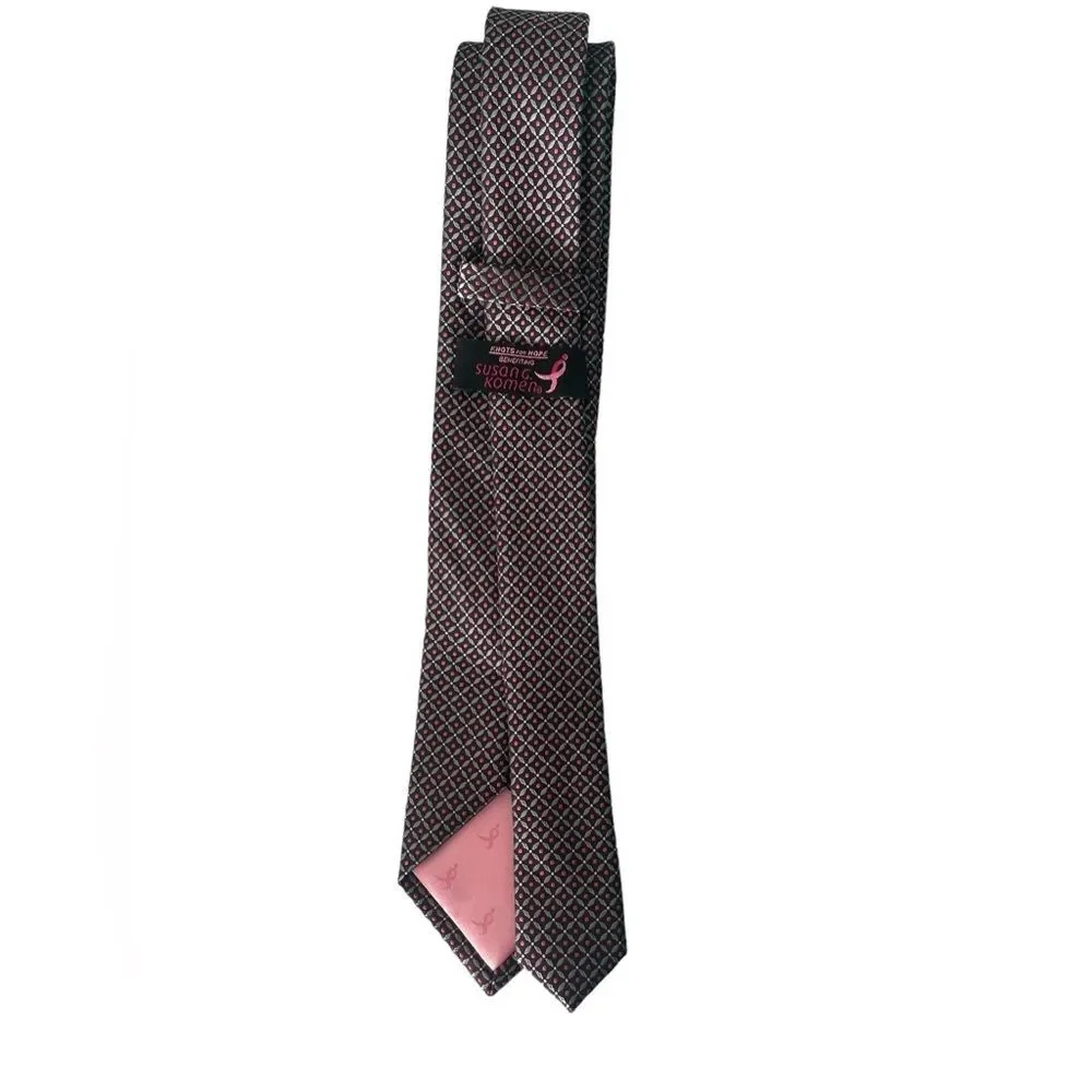 Susan G.Komen Knots For Hope breast cancer awareness tie